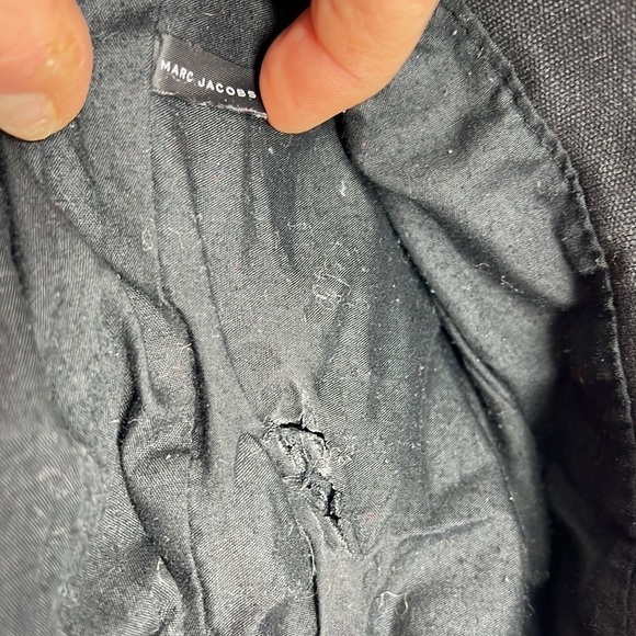 Marc Jacobs 1990’s Black Denim Cotton Shoulder Tote Bag - Picture 11 of 13